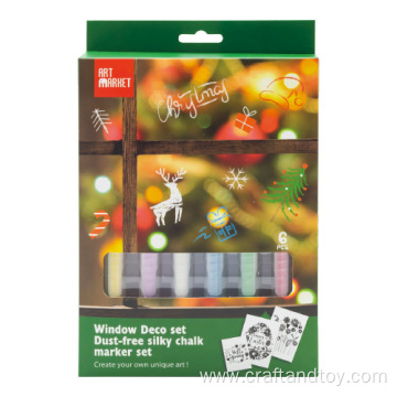 Window marker set for christmas deco